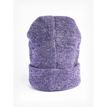 CZAPKA BEANIE MELANŻ FIOLET