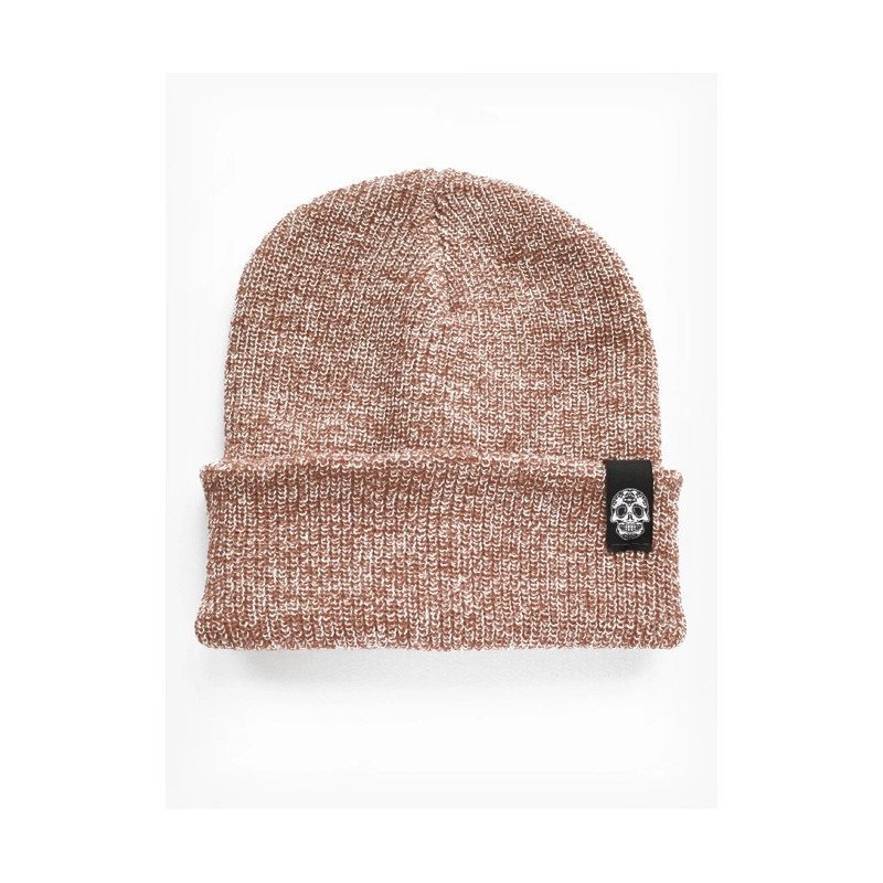 CZAPKA BEANIE MELANŻ BEŻOWA