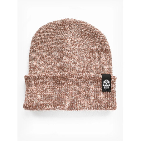 CZAPKA BEANIE MELANŻ BEŻOWA