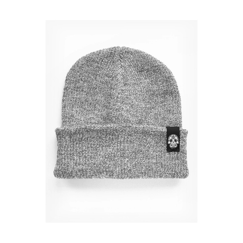 CZAPKA BEANIE MELANŻ SZARA