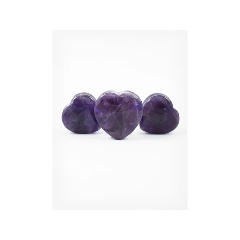 PLUG HEART OF STONE AMETYST