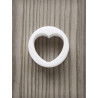 TUNEL CUT OUT HEART - BIAŁY