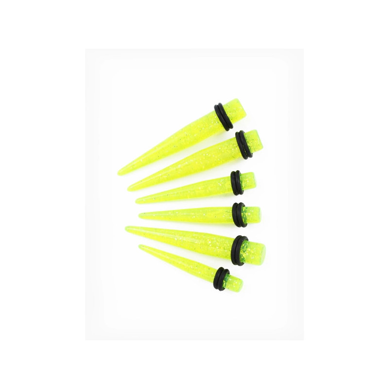 TAPER LEMON GLITTER