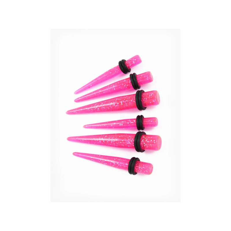 TAPER PINK GLITTER