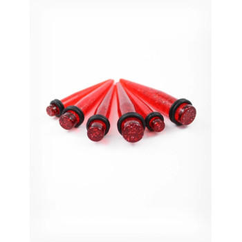 TAPER RED GLITTER