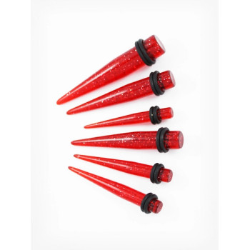 TAPER RED GLITTER