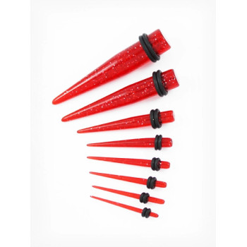 TAPER RED GLITTER